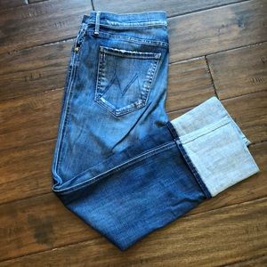 Mother Jeans with cuff ankle size 30